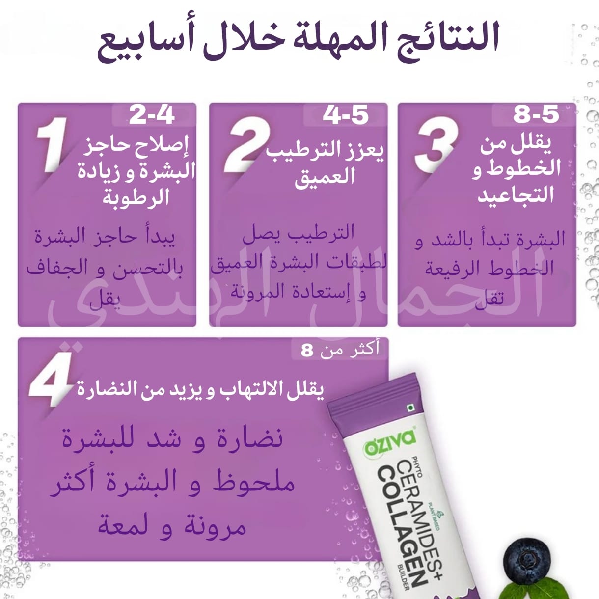 مشروب الكولاجين و السيراميد 🫐 💜 - الصورة 4